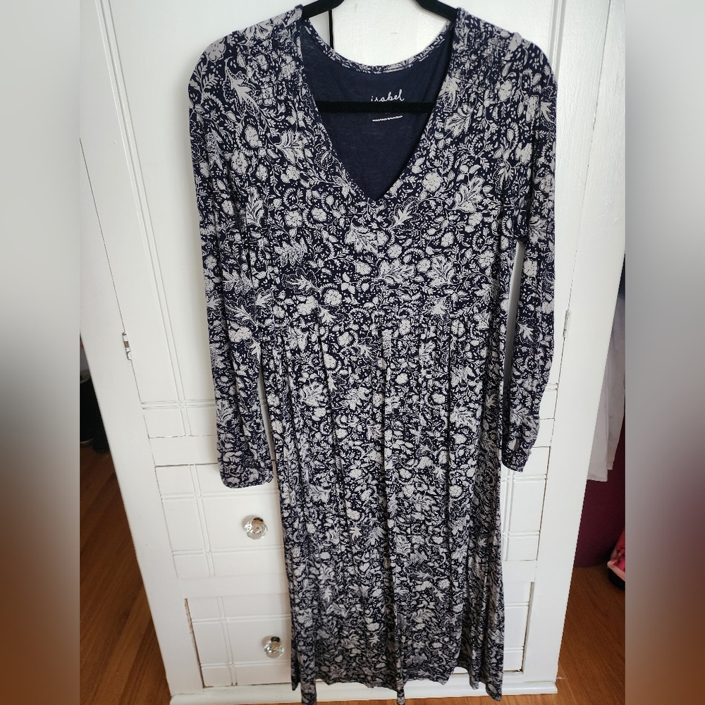 Navy Soft Maternity Dress